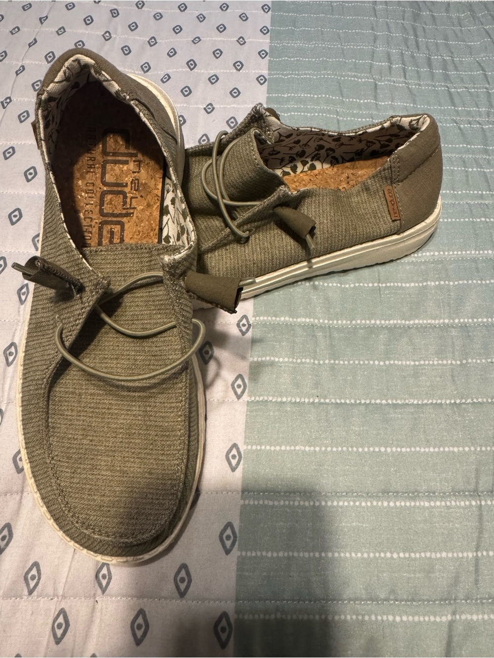 Hey Dude Men’s Casual Slip-On Loafers in Olive